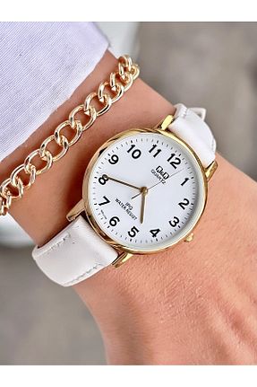 ساعت مچی سفید زنانه 31-35 میلی متر Q&Q - کد 787934861
