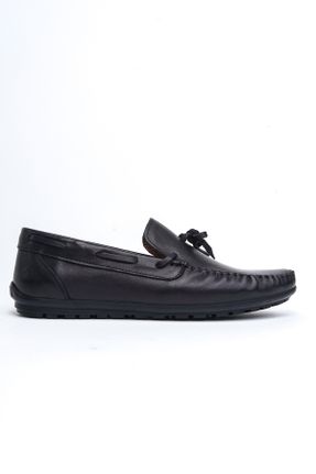 کفش کژوال مشکی مردانه چرم طبیعی پاشنه کوتاه ( 4 - 1 cm ) پاشنه نازک کد 699248925