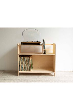 میز و پایه تلویزیون زرد چوب BLAN studio - کد 788178107
