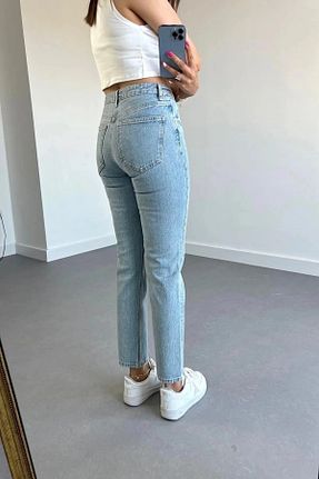 شلوار جین آبی زنانه پاچه تنگ ByCukurovaFrango - کد 788311288