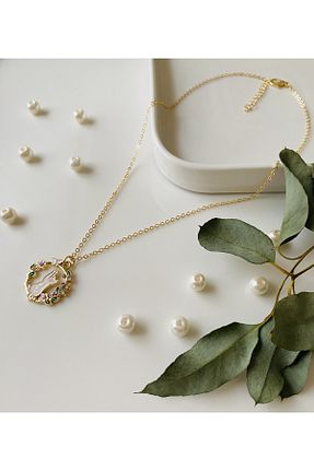 گردنبند جواهر طلائی زنانه پوشش لاکی Fynbos - کد 788441043