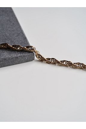 گردنبند استیل ( فولاد ) طلائی زنانه استیل ضد زنگ Roosvel - کد 788449292