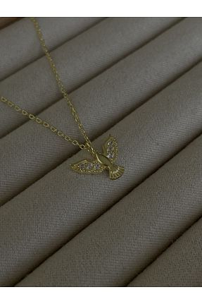 گردنبند نقره طلائی زنانه 925 عیار Sade Accessory - کد 788143006