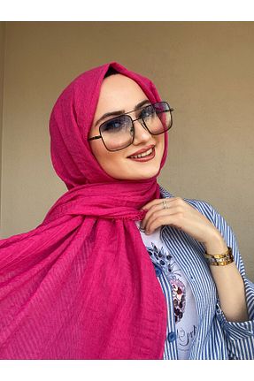 شال صورتی زنانه پنبه (نخی) کد 788146886