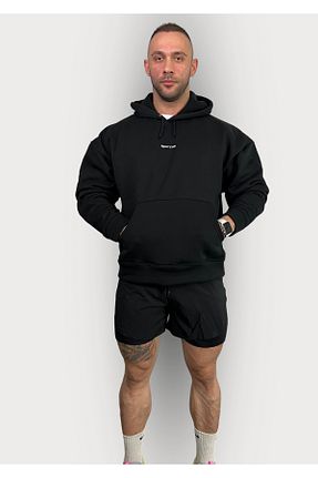 سوئیشرت اسپرت مشکی زنانه گشاد Sporcum - کد 788167373