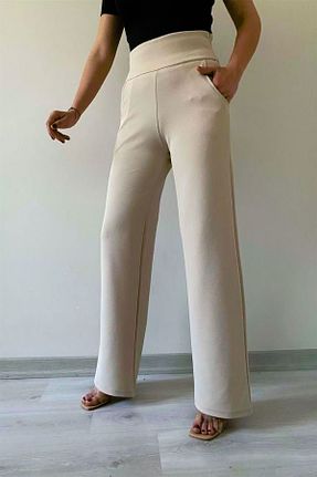 شلوار بژ زنانه لیکرا lady special - کد 788179933