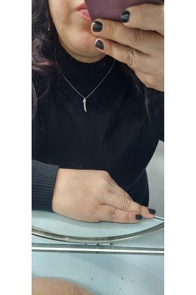 گردنبند نقره طوسی زنانه 925 عیار Müge