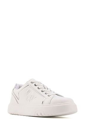 کفش اسنیکر سفید زنانه بند دار Nine West - کد 787965110