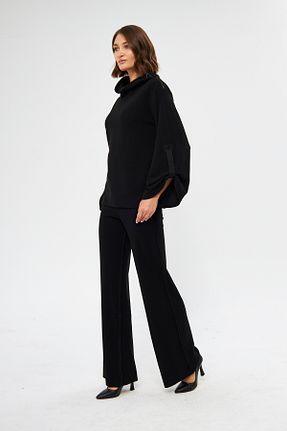 بلوز مشکی زنانه ساده LAMANTE - کد 788153025