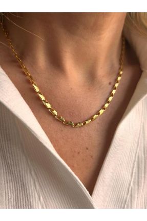 گردنبند جواهر طلائی زنانه روکش طلا کد 788201804