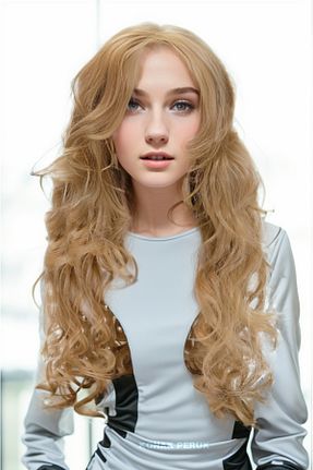 کلاه گیس طلائی زنانه KONAK PERUK - کد 692385118