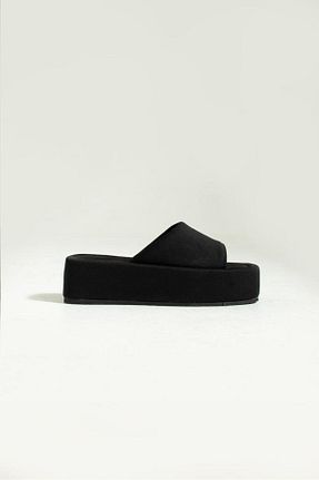 دمپائی مشکی زنانه چرم مصنوعی DUXAL SHOES - کد 739173691