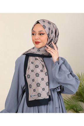 شال قهوه ای زنانه Medine İpeği ERGÜL - کد 267678241