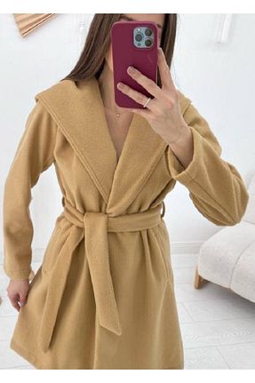 پارکا قهوه ای زنانه رگولار Yess Butik - کد 392844869