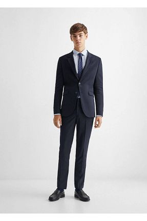 کت سرمه ای مردانه Blazer MANGO Teen - کد 748879179