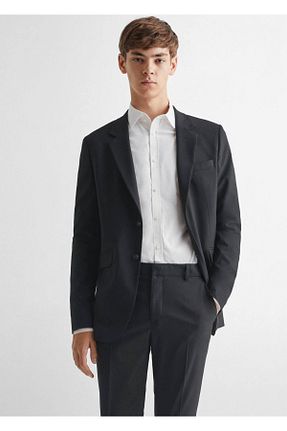 کت مشکی مردانه Blazer MANGO Teen - کد 748878360