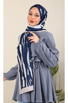 شال سرمه ای زنانه Medine İpeği hijabchi - کد 788673991