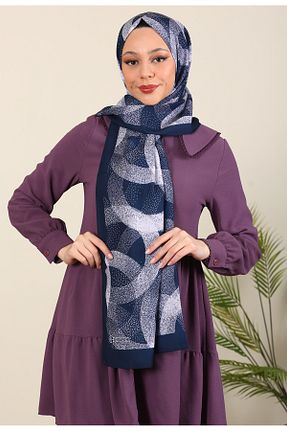 شال سرمه ای زنانه Medine İpeği hijabchi - کد 788686503