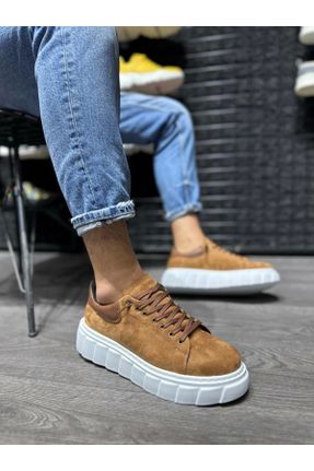کفش کژوال قهوه ای مردانه جیر پاشنه کوتاه ( 4 - 1 cm ) پاشنه ساده کد 788858912