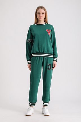 ست بالاتنه و پائین تنه سبز زنانه بافت WESTBRAND - کد 789031722