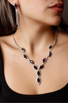 ست جواهر بنفش زنانه 1+ HUBANN - کد 272631067