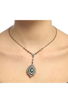 گردنبند جواهر طلائی زنانه برنجی Aşina Gümüş - کد 67905629