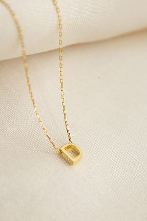 گردنبند نقره نارنجی زنانه 925 عیار Elika Silver - کد 102320641
