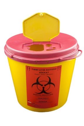 سطل زباله زرد پلاستیک 5 L کد 72623292