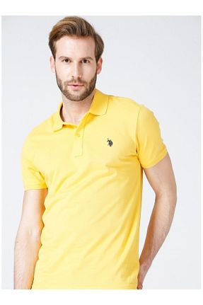 تیشرت زرد مردانه یقه پولو U.S. Polo Assn. - کد 103174738