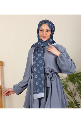 شال سرمه ای زنانه Medine İpeği ERGÜL - کد 267677851