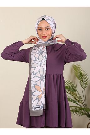شال قهوه ای زنانه Medine İpeği hijabchi - کد 788680850