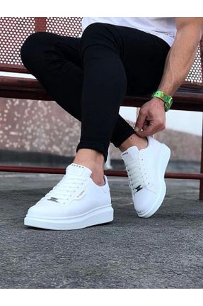 کفش کژوال سفید مردانه پاشنه کوتاه ( 4 - 1 cm ) پاشنه ساده کد 788866415