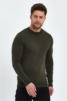 پلیور خاکی مردانه ساده ALEXANDERGARDI - کد 760922851