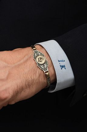 دستبند نقره سفید زنانه 925 عیار YÜZÜK SANATI - کد 788936429