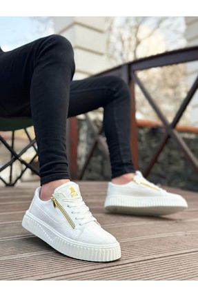 کفش کژوال سفید مردانه چرم مصنوعی shoecide - کد 789076933