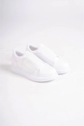 کفش کژوال سفید مردانه پاشنه کوتاه ( 4 - 1 cm ) پاشنه ساده کد 789070186