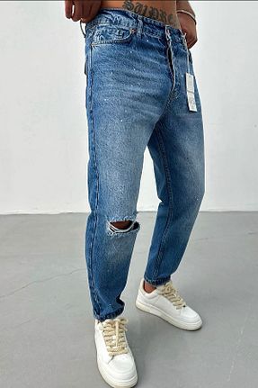 شلوار آبی مردانه پنبه ای Denim Shorty - کد 788548951