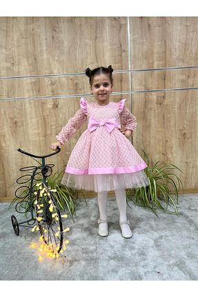 لباس صورتی بچه گانه بافتنی Filizdens Kids - کد 788635496