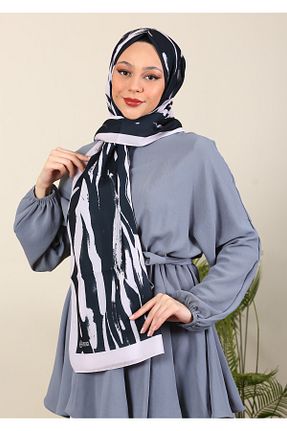 شال سرمه ای زنانه Medine İpeği hijabchi - کد 788674029