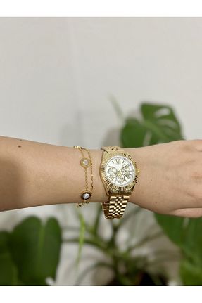 ساعت مچی طلائی زنانه 40 میلی متر zetro - کد 759636534