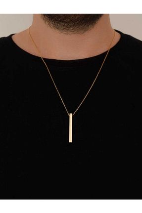 گردنبند استیل ( فولاد ) طلائی زنانه استیل (فولاد) JHTshop - کد 788847769