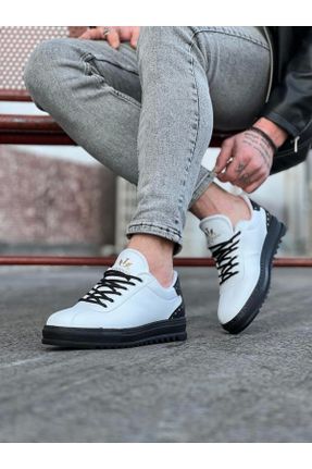 کفش کژوال سفید مردانه پاشنه کوتاه ( 4 - 1 cm ) پاشنه ساده کد 788868684