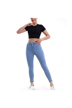 شلوار آبی زنانه پارچه Viola - کد 788940260