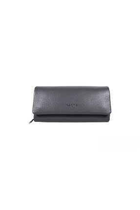 کیف پول طوسی زنانه ابعاد بزرگ Karya Deri - کد 669878798