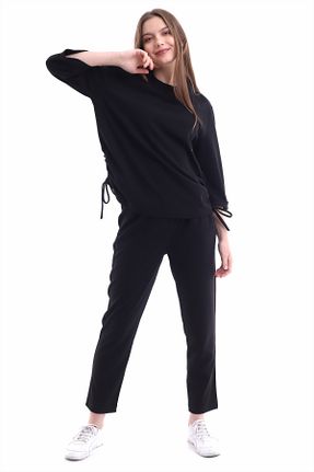 ست گرمکن مشکی زنانه پنبه پلی استر MODANESS - کد 102755276