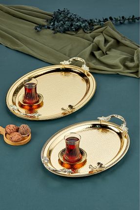 سینی طلائی استیل ضد زنگ Cooker - کد 789447553