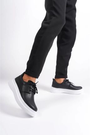 کفش کژوال مشکی مردانه پاشنه کوتاه ( 4 - 1 cm ) پاشنه ساده کد 789107253