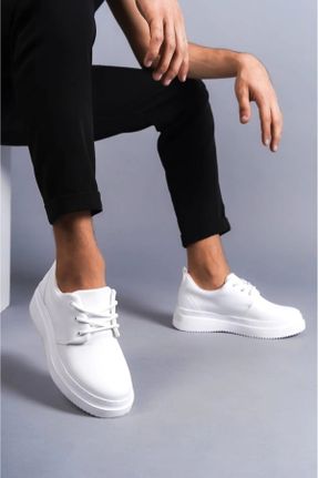 کفش کژوال سفید مردانه پاشنه کوتاه ( 4 - 1 cm ) پاشنه ساده کد 789107244