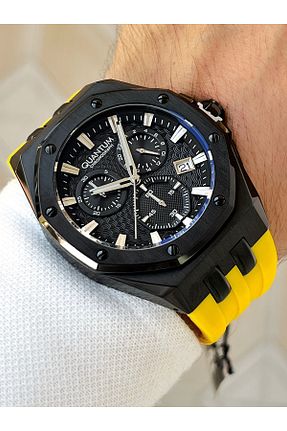 ساعت مچی زرد مردانه 41-45 میلی متر Quantum - کد 789165769