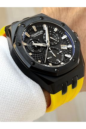 ساعت مچی زرد مردانه 41-45 میلی متر Quantum - کد 789165769